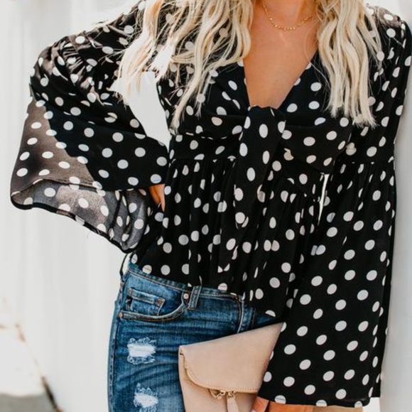Vici Tops - BNWT Vici Polka Dot Top